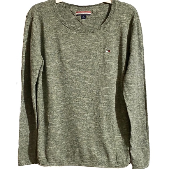 Tommy Hilfiger Green Sweater Women’s Med. Like New! - Picture 1 of 2